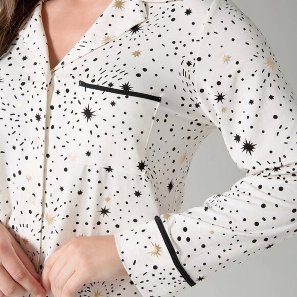 Soma Cool Nights Long Sleeve Pajama Top - Picture 3 of 9